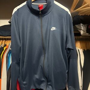 Nike Vintage Sportswear Full Zip Track Jacket Navy Blue Men's XXL